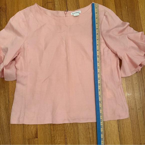 Club Monaco Hatleth Ruffle sleeve Top Size M (j6j - Picture 4 of 11